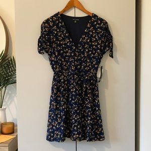 NWT Floral Faux Wrap Dress